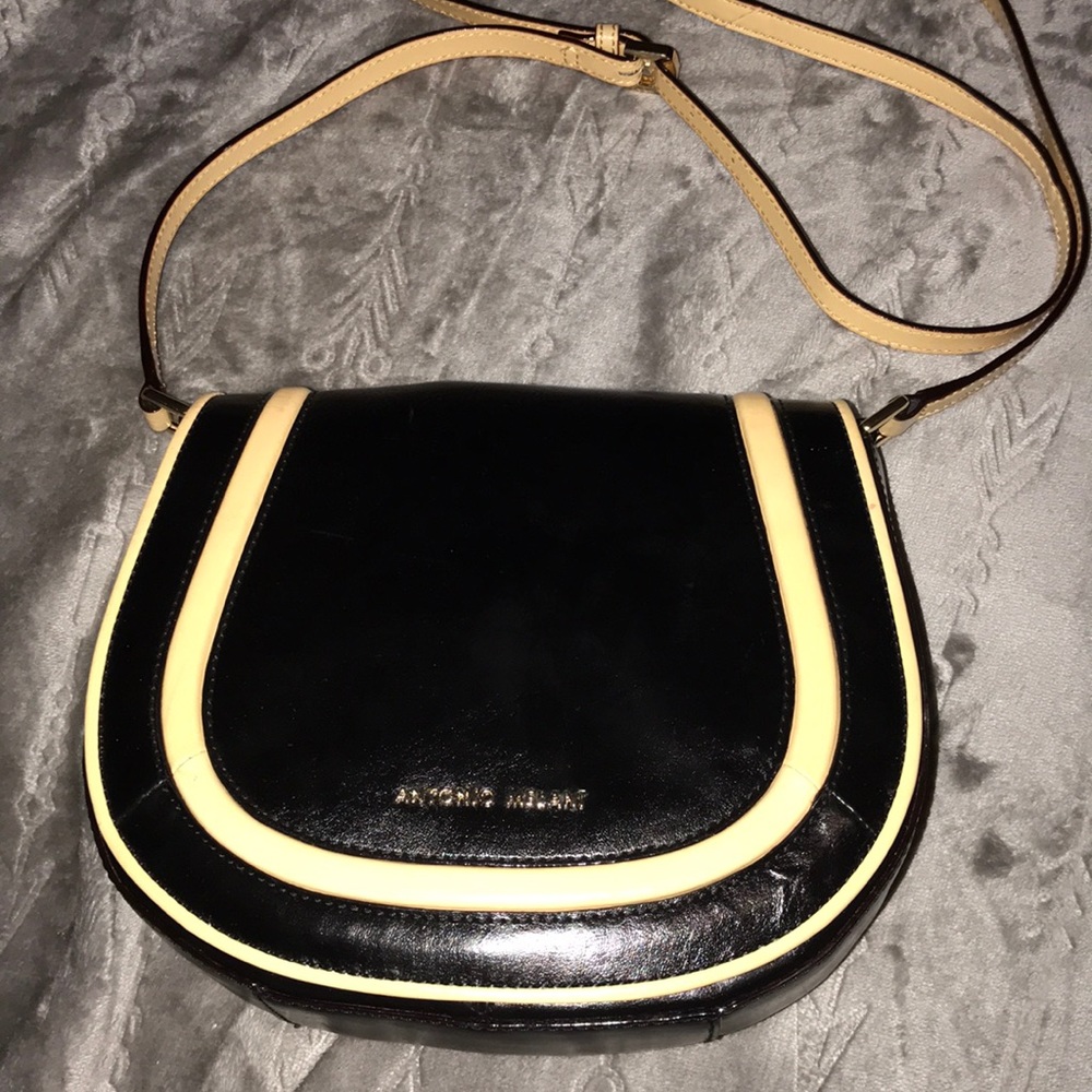 black and tan crossbody purse